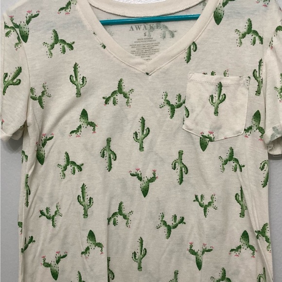 Awake Cactus 🌵 Print Tee Sz Small - Picture 3 of 7